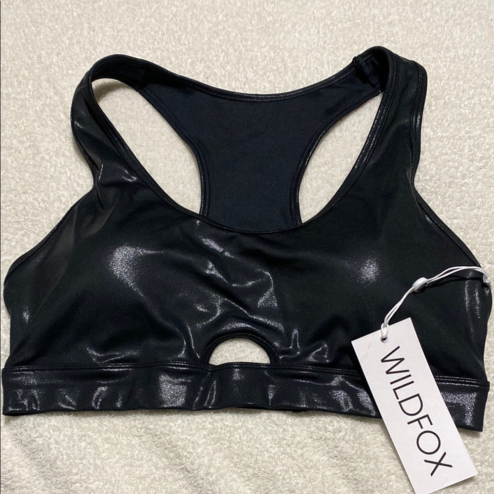 Wildfox Black Racerback Sports Bra
